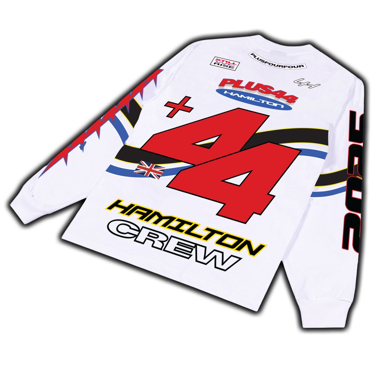 Camiseta de manga larga Hamilton Moto +44 - Blanca
