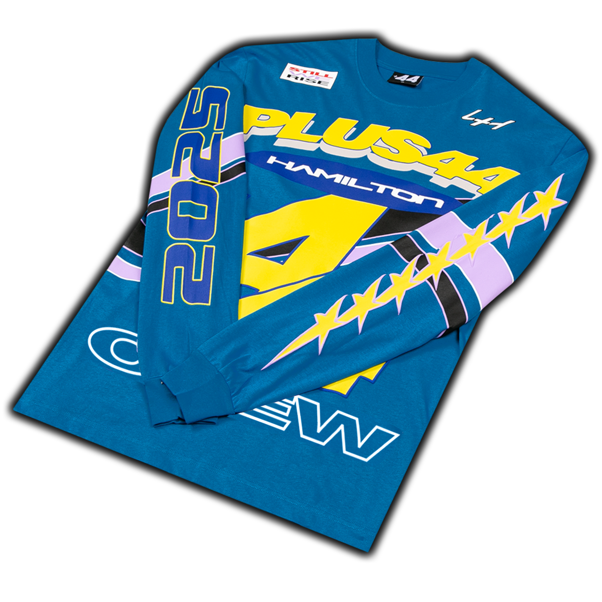 Camiseta de manga larga Hamilton Moto +44 - Azul