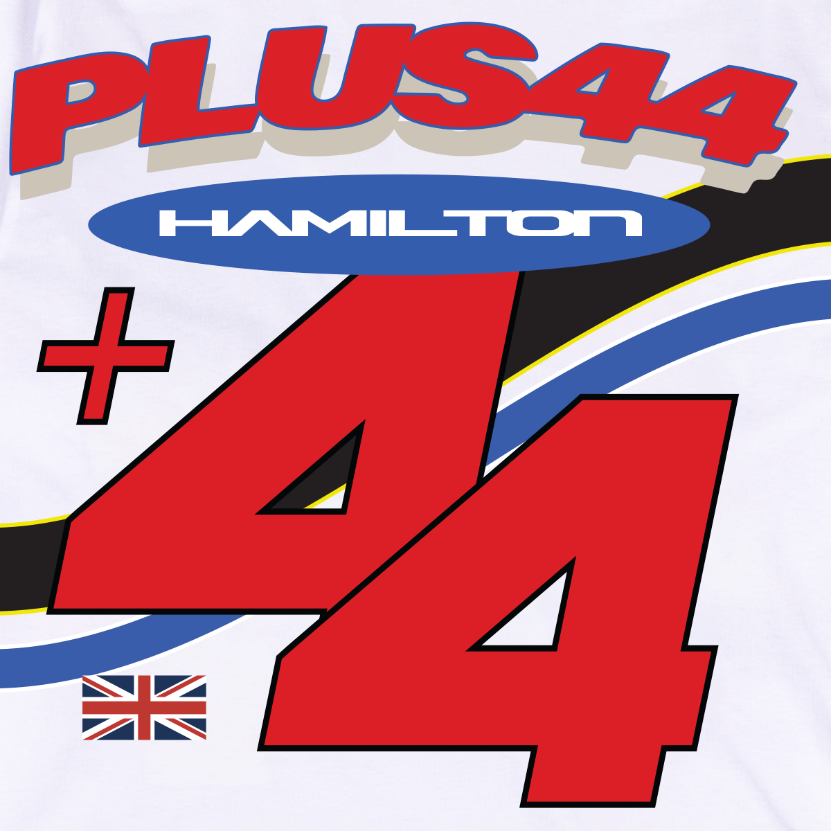Camiseta de manga larga Hamilton Moto +44 - Blanca
