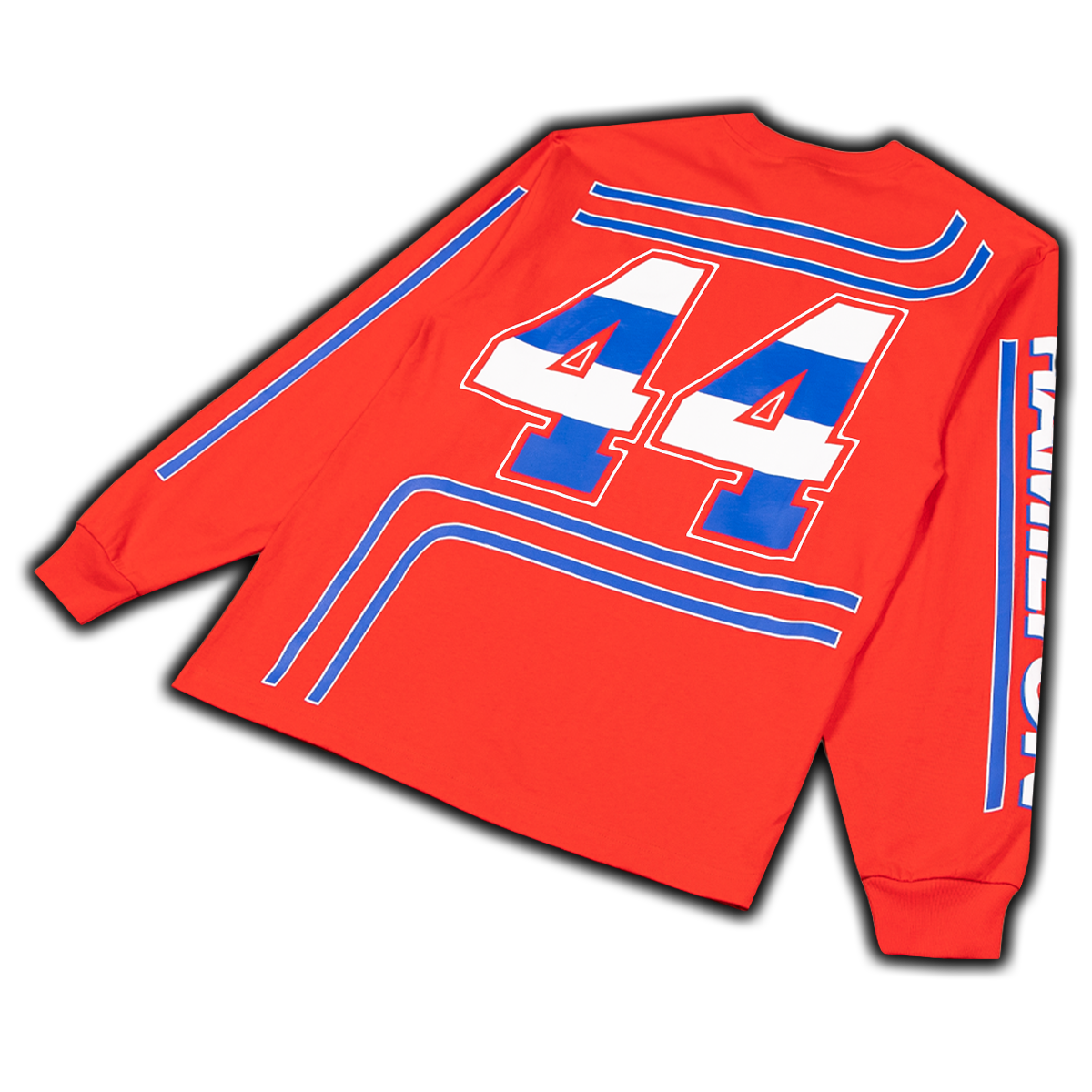 Camiseta de manga larga de carreras vintage PLUS44