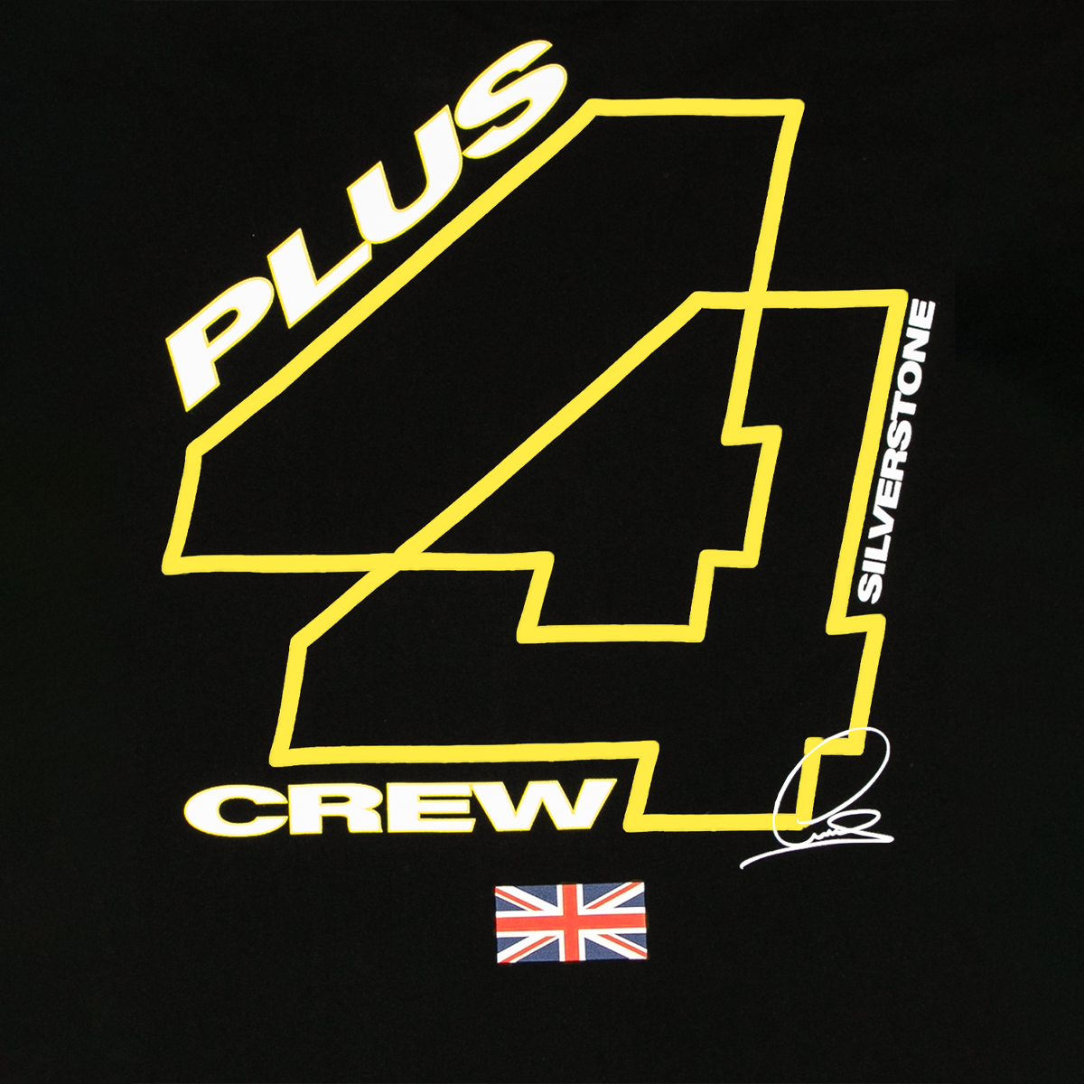 Camiseta +44 Silverstone Crew 2025 - Negra