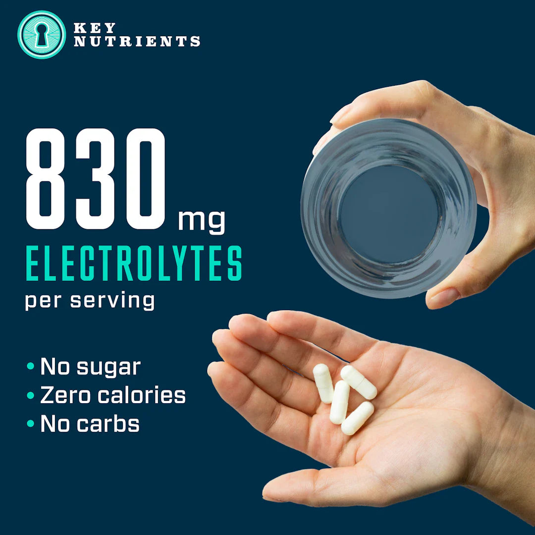 Píldoras de hidratación con electrolitos (forma de cápsula)