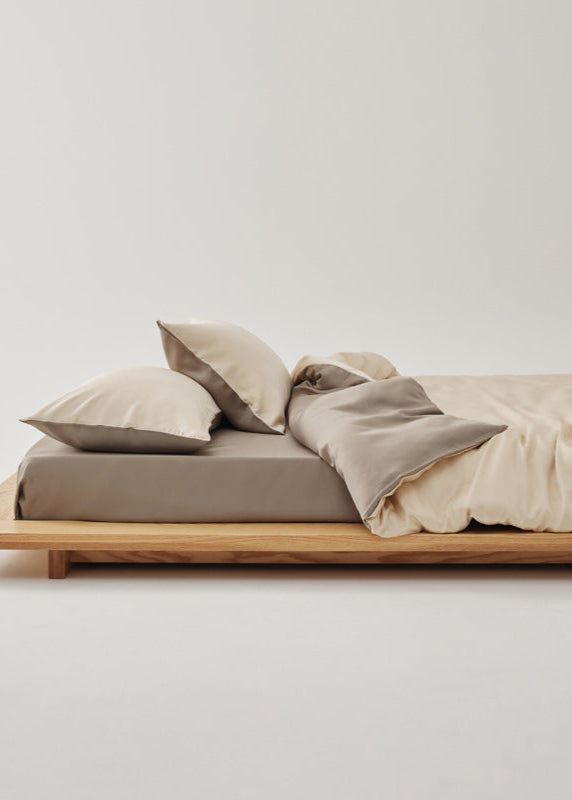 Juego de cama Adeline Pastel Silky Cooling TENCEL™ / Gris