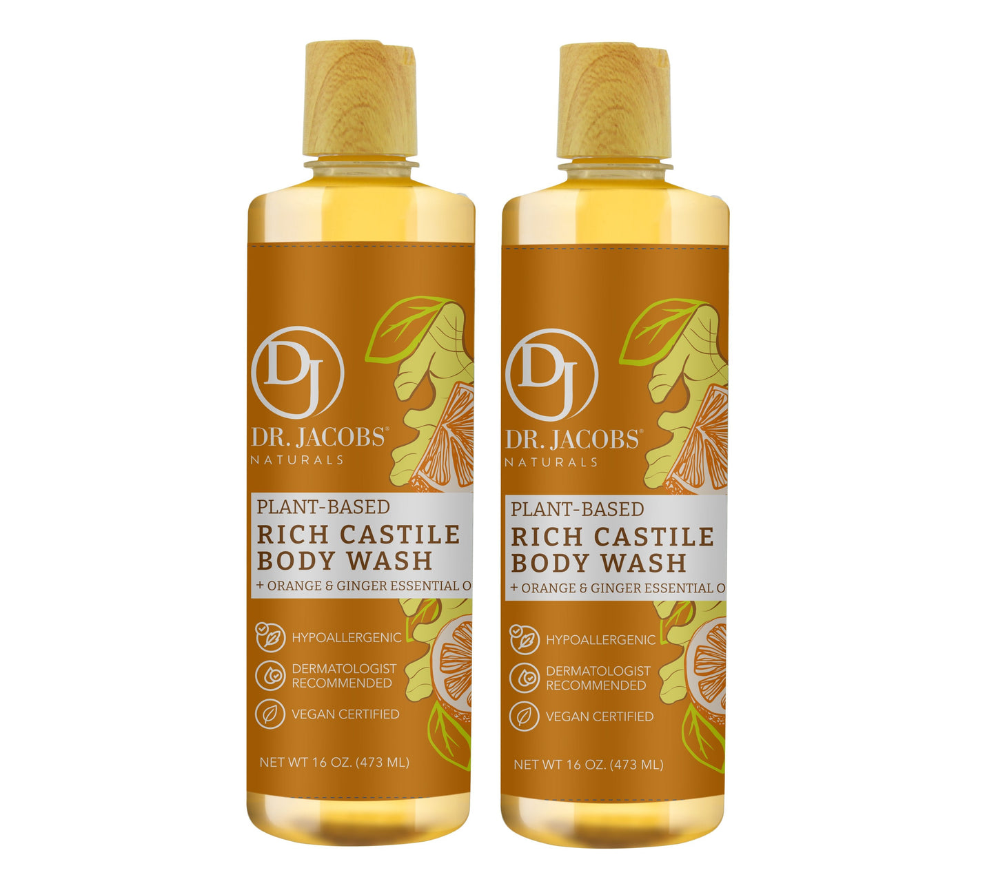 Gel de baño de Castilla con naranja y jengibre (All American)