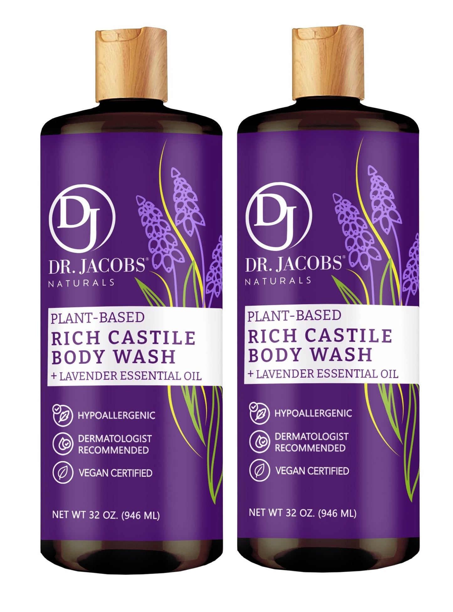 Gel de baño de Castilla y lavanda (All American)