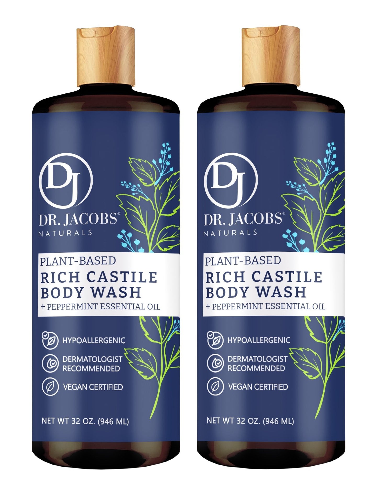 Gel de baño de Castilla con menta (All American)
