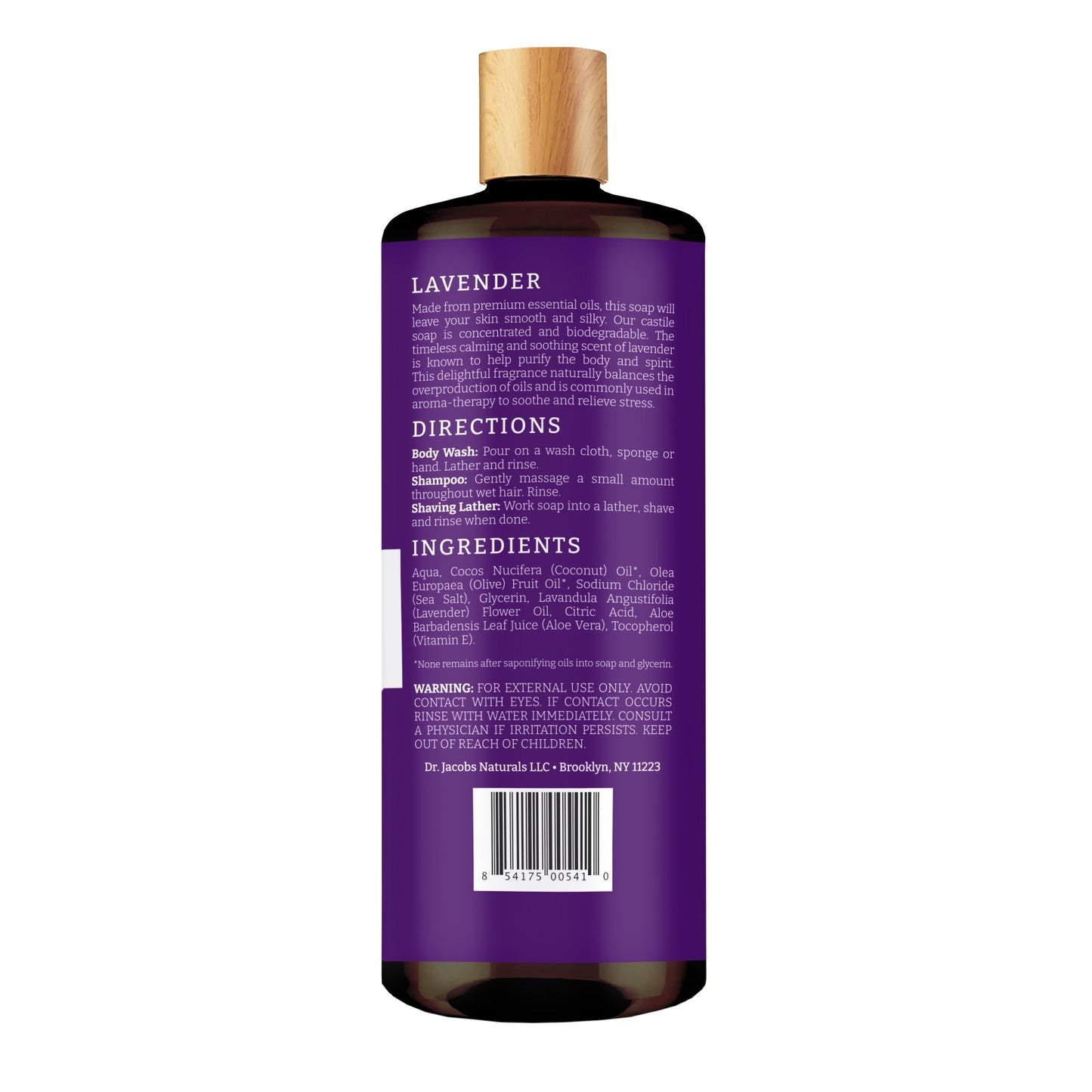 Gel de baño de Castilla y lavanda (All American)