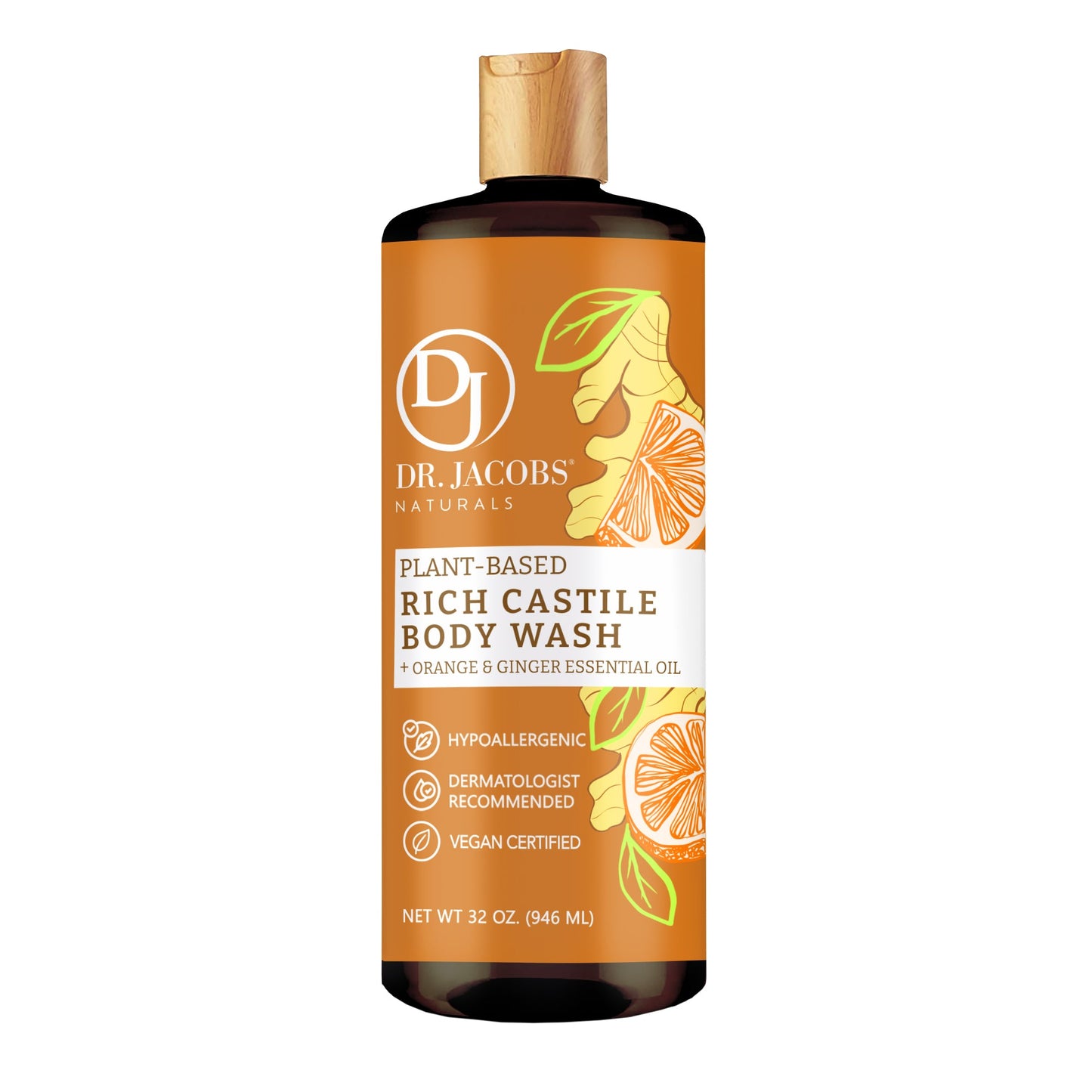 Gel de baño de Castilla con naranja y jengibre (All American)