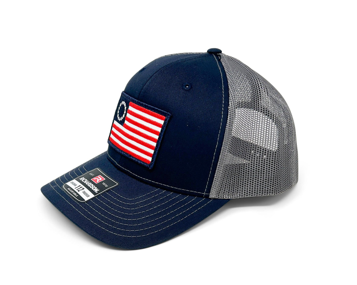 Betsy Ross Patch Hat | Richardson 112 | Navy Grey