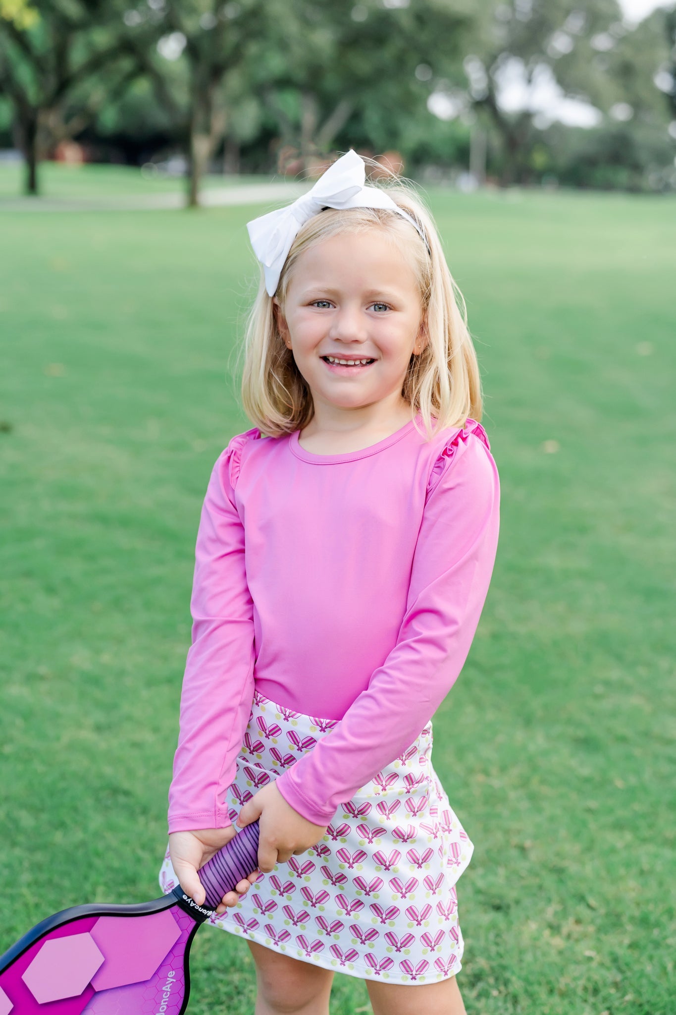 Falda deportiva Margot para niña de LH Sport - Pickleball Pink