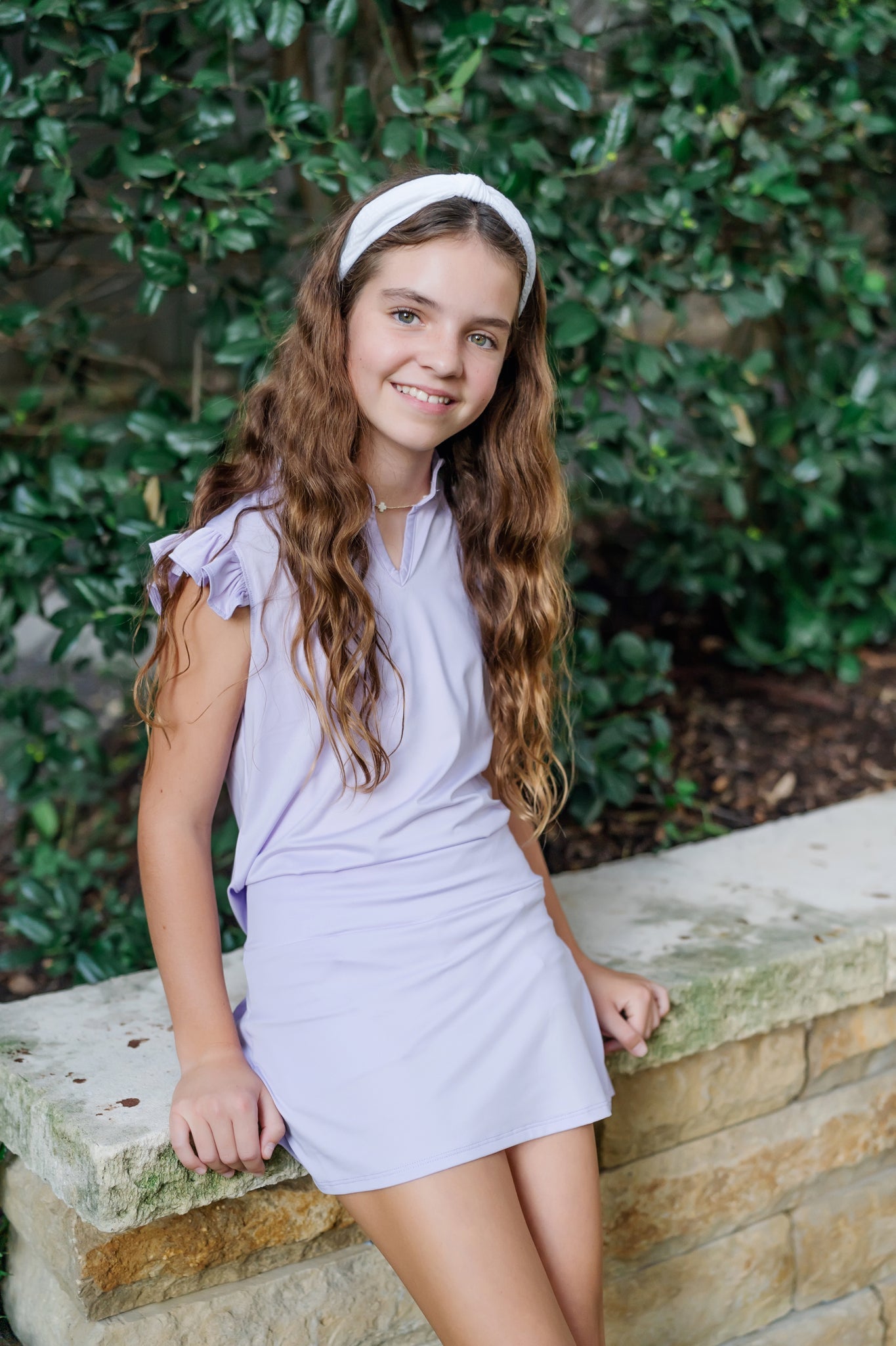 Top deportivo sin mangas Ellie para niña de LH Sport - Lavanda