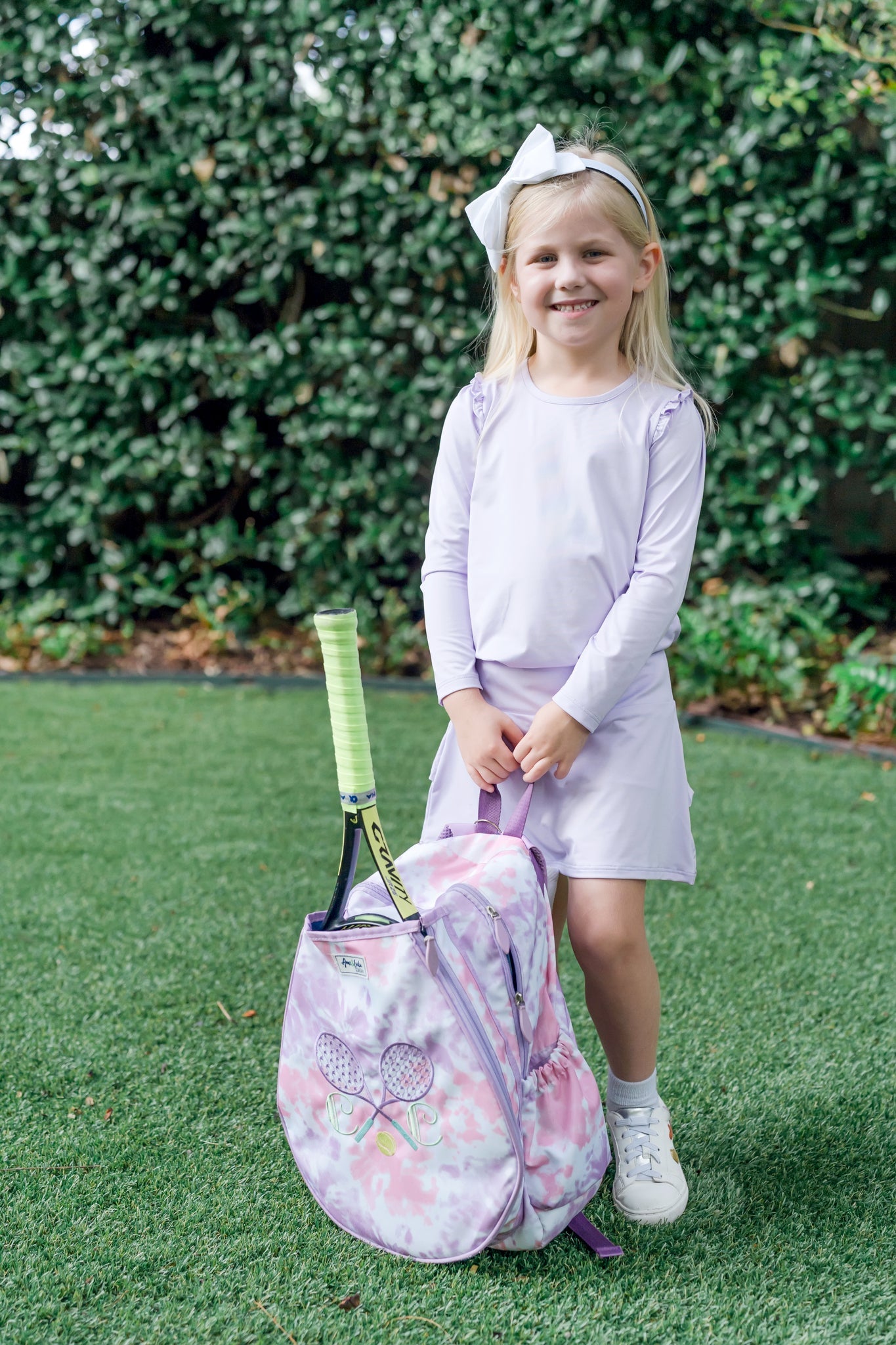 Camiseta deportiva de manga larga Mia para niña de LH Sport - Lavanda