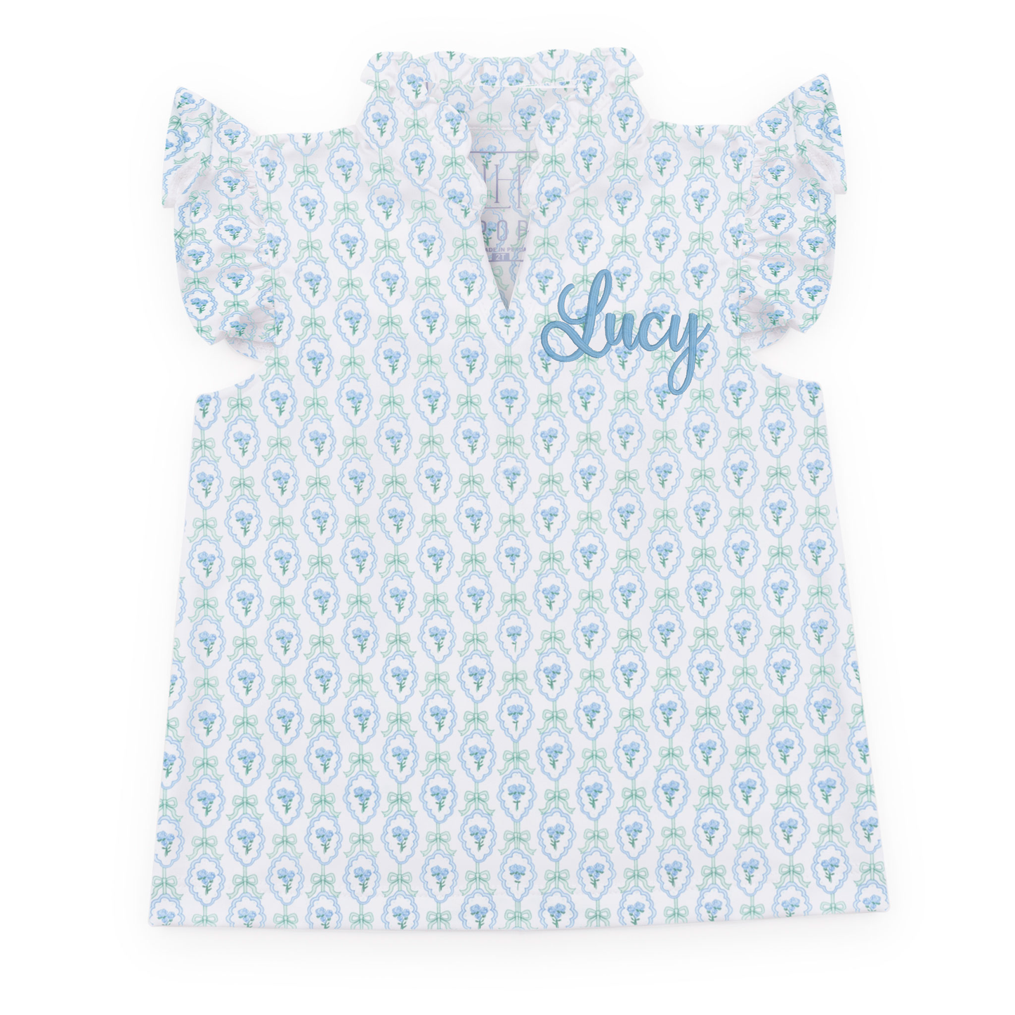 Top deportivo sin mangas Ellie para niña de LH Sport - Hampton Blooms