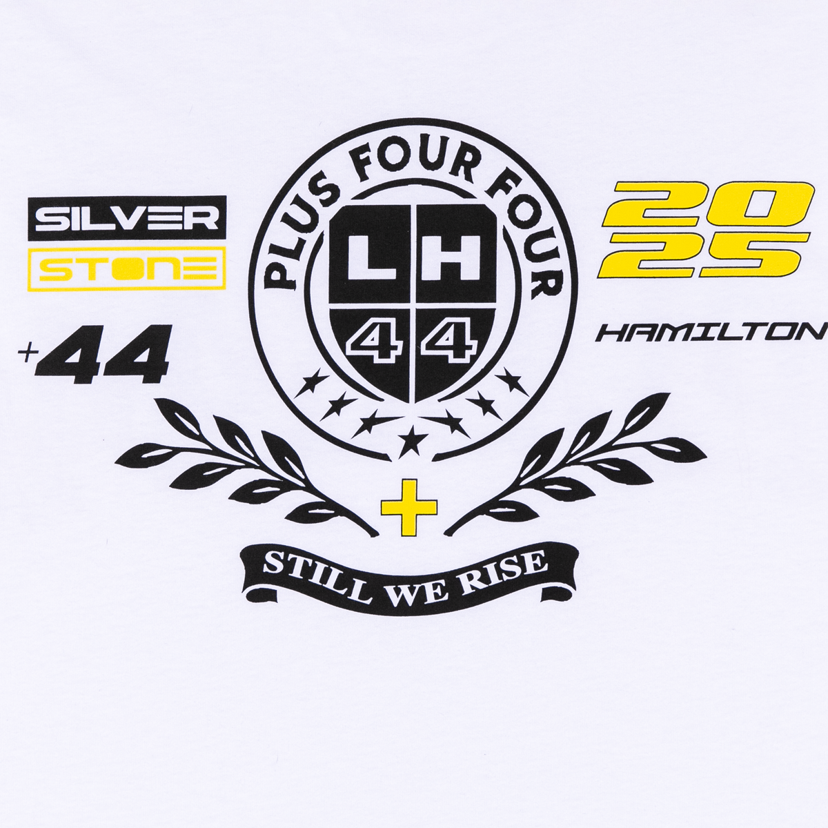 Camiseta universitaria PLUS44 - Blanca