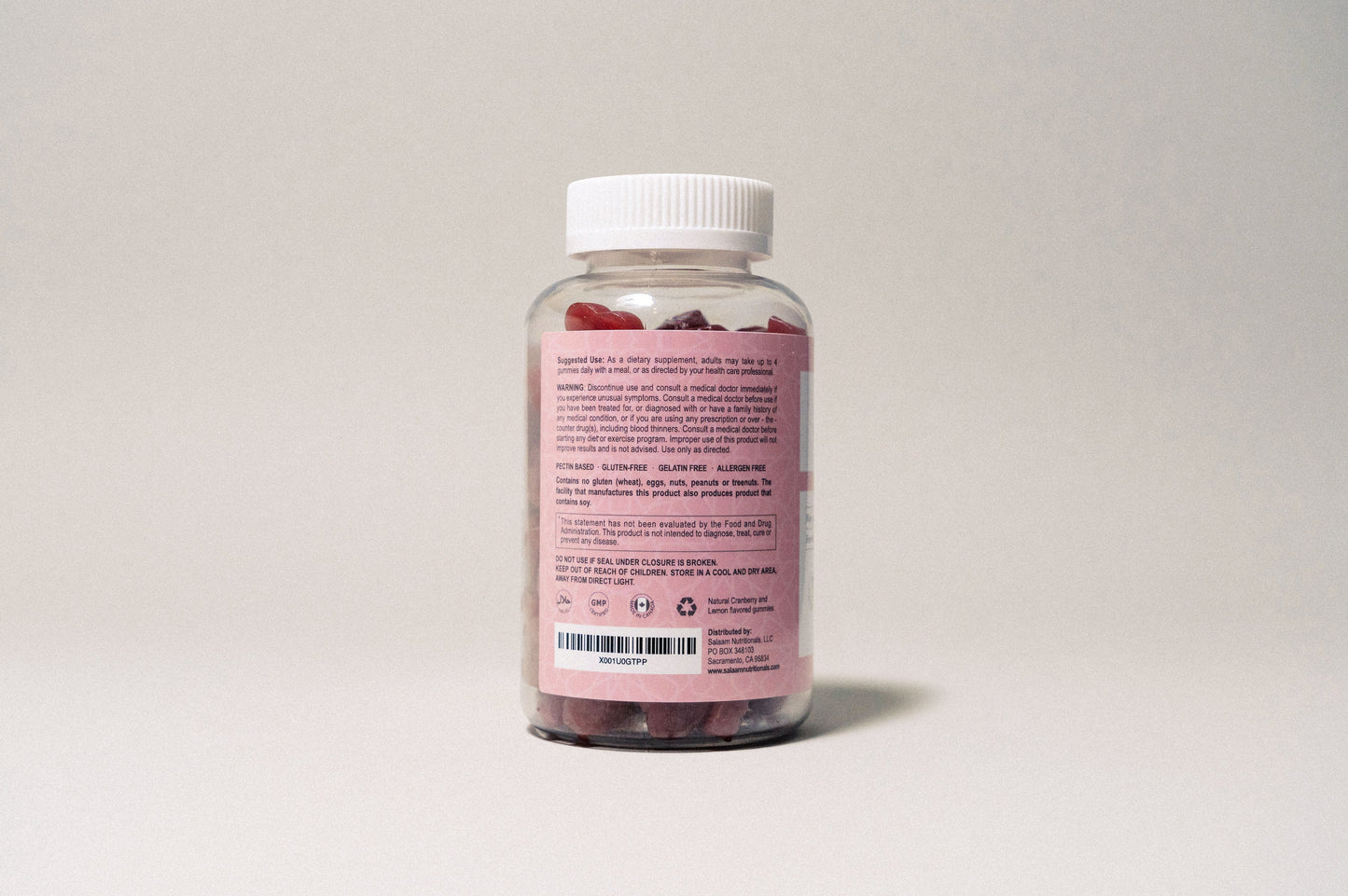Vitaminas prenatales halal - Multivitaminas gomosas con folato y DHA - 90 unidades | Nutrición Salaam