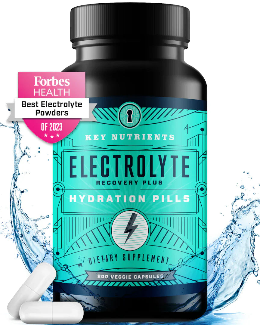 Píldoras de hidratación con electrolitos (forma de cápsula)