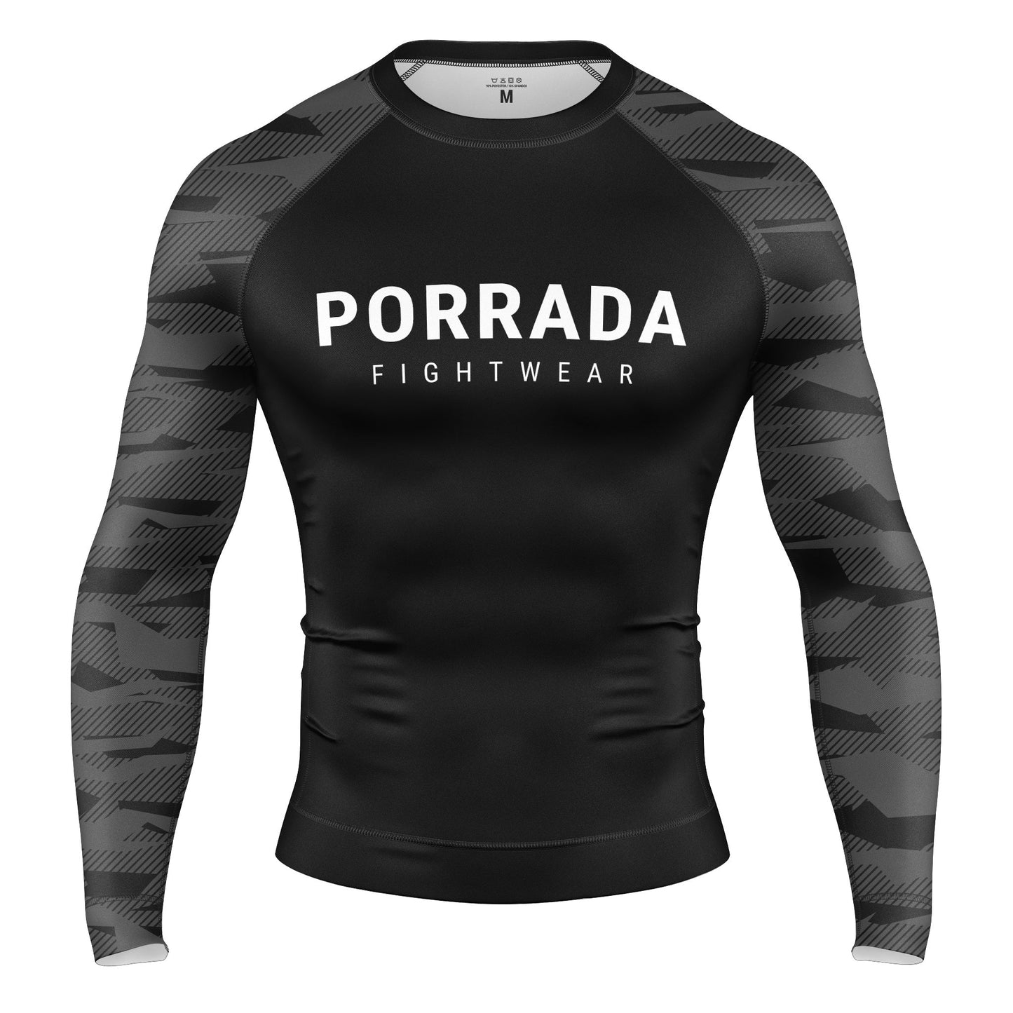 RASH GUARD DE CAMUFLAJE NEGRO