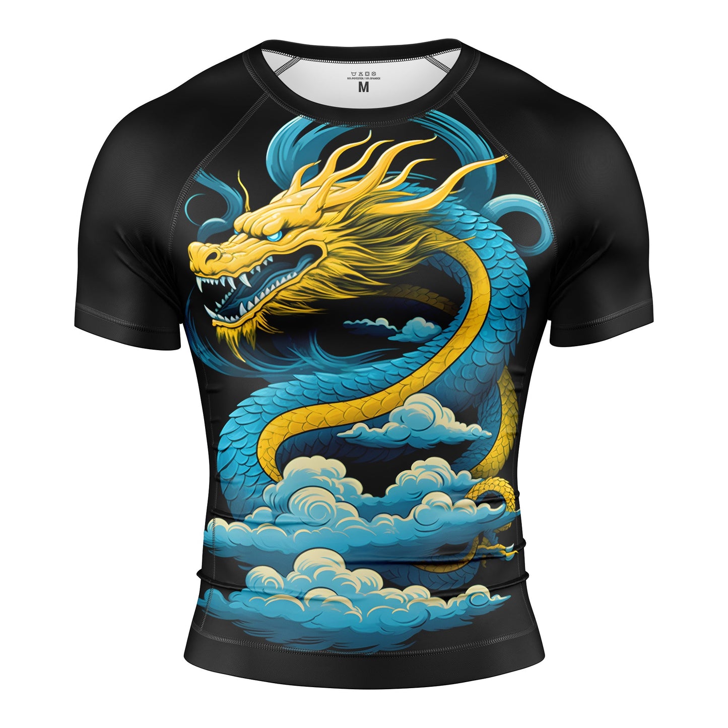 MALLA DE RAYAS DE MANGA CORTA BLUE DRAGON