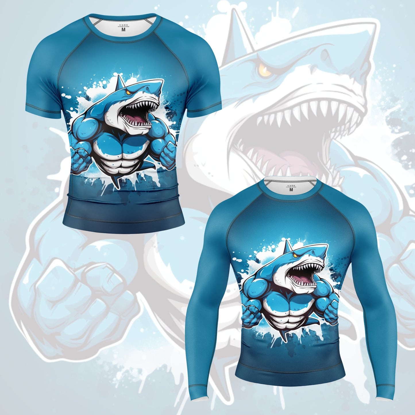 RASH GUARD DE MANGA CORTA SHARK BEAST