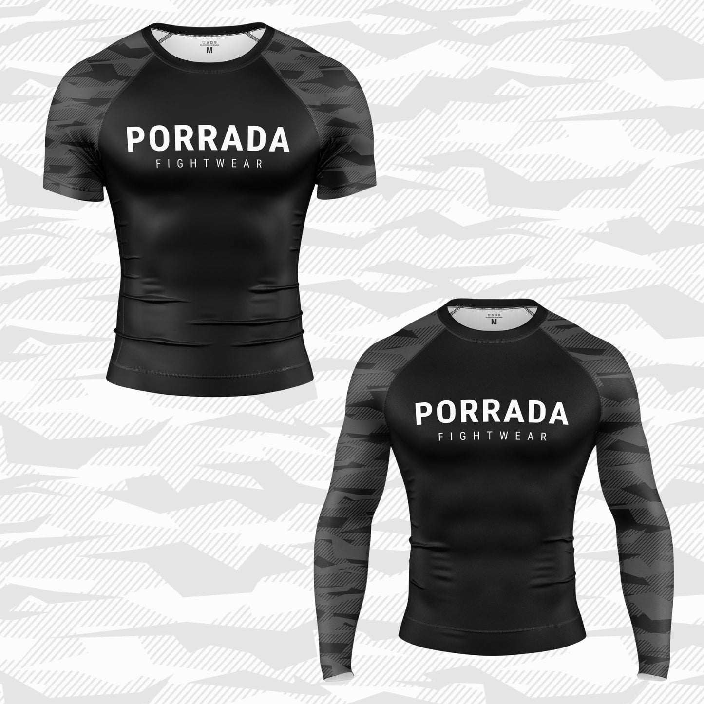 RASH GUARD DE CAMUFLAJE NEGRO