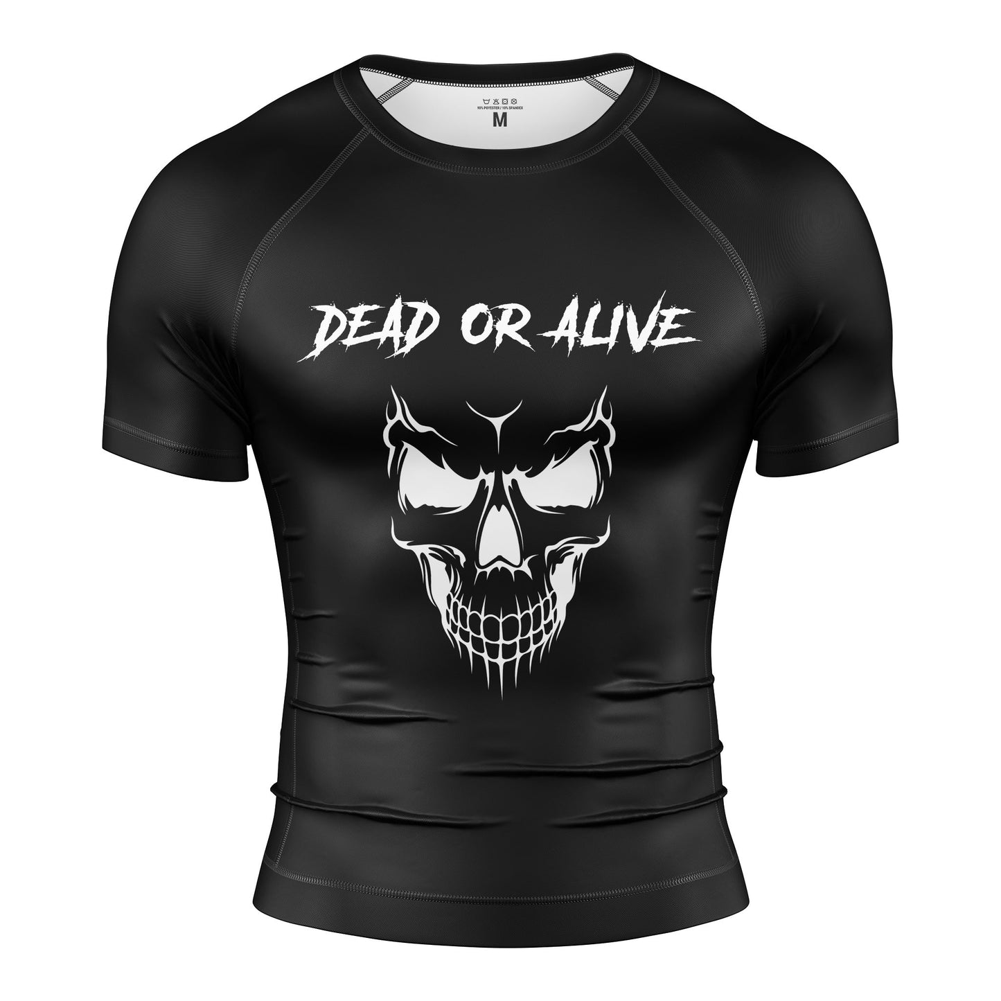 RASH GUARD DE MANGA CORTA CON CALAVERA