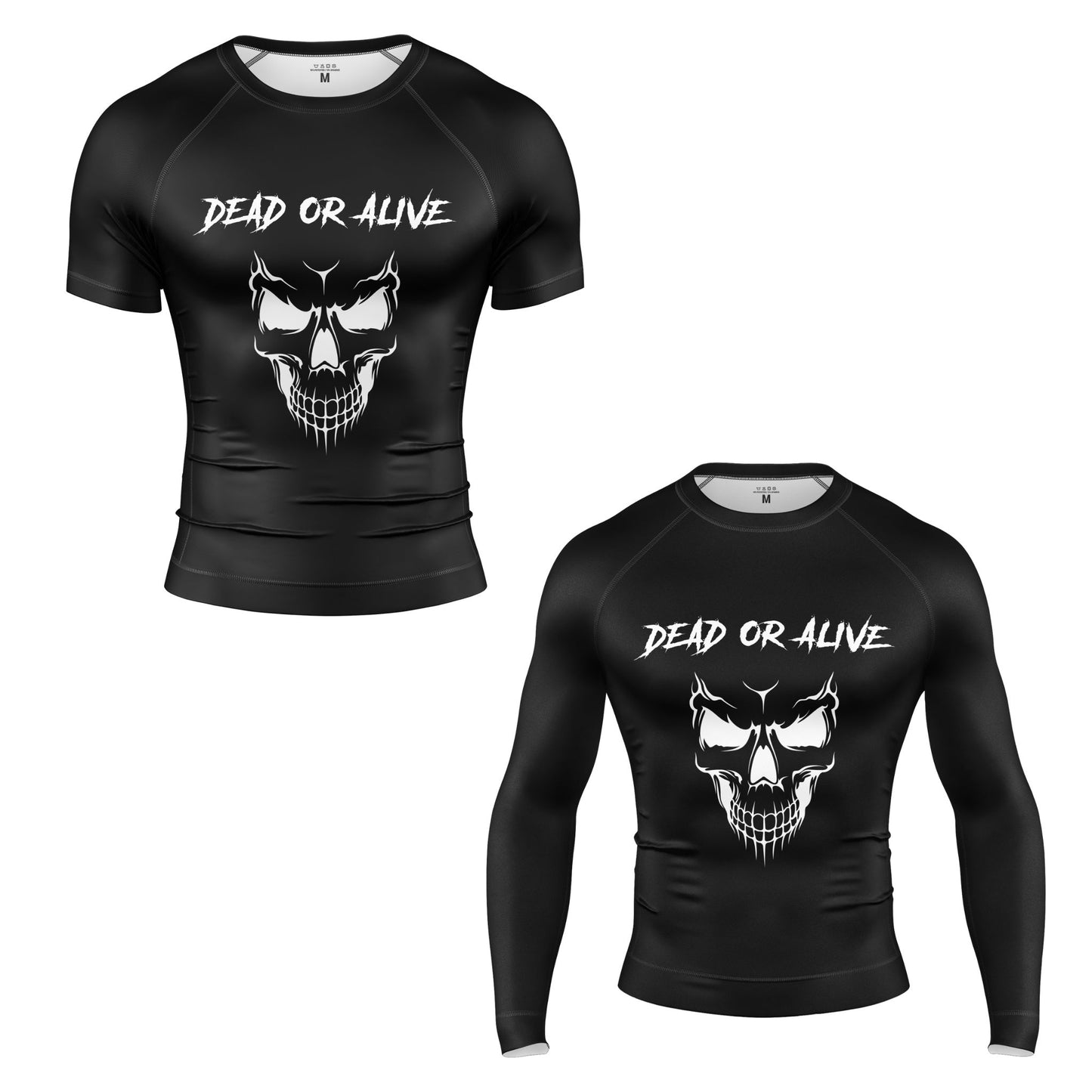 RASH GUARD DE MANGA CORTA CON CALAVERA