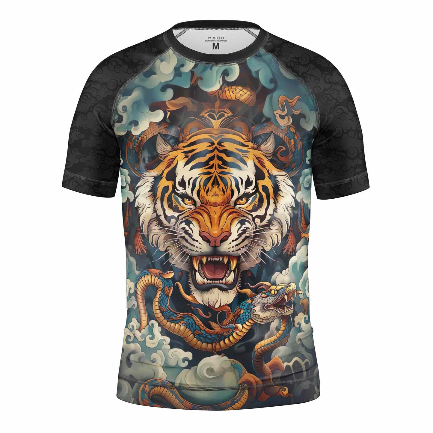 MALLA DE RAYAS DE MANGA CORTA TIGER SPIRIT PARA NIÑOS