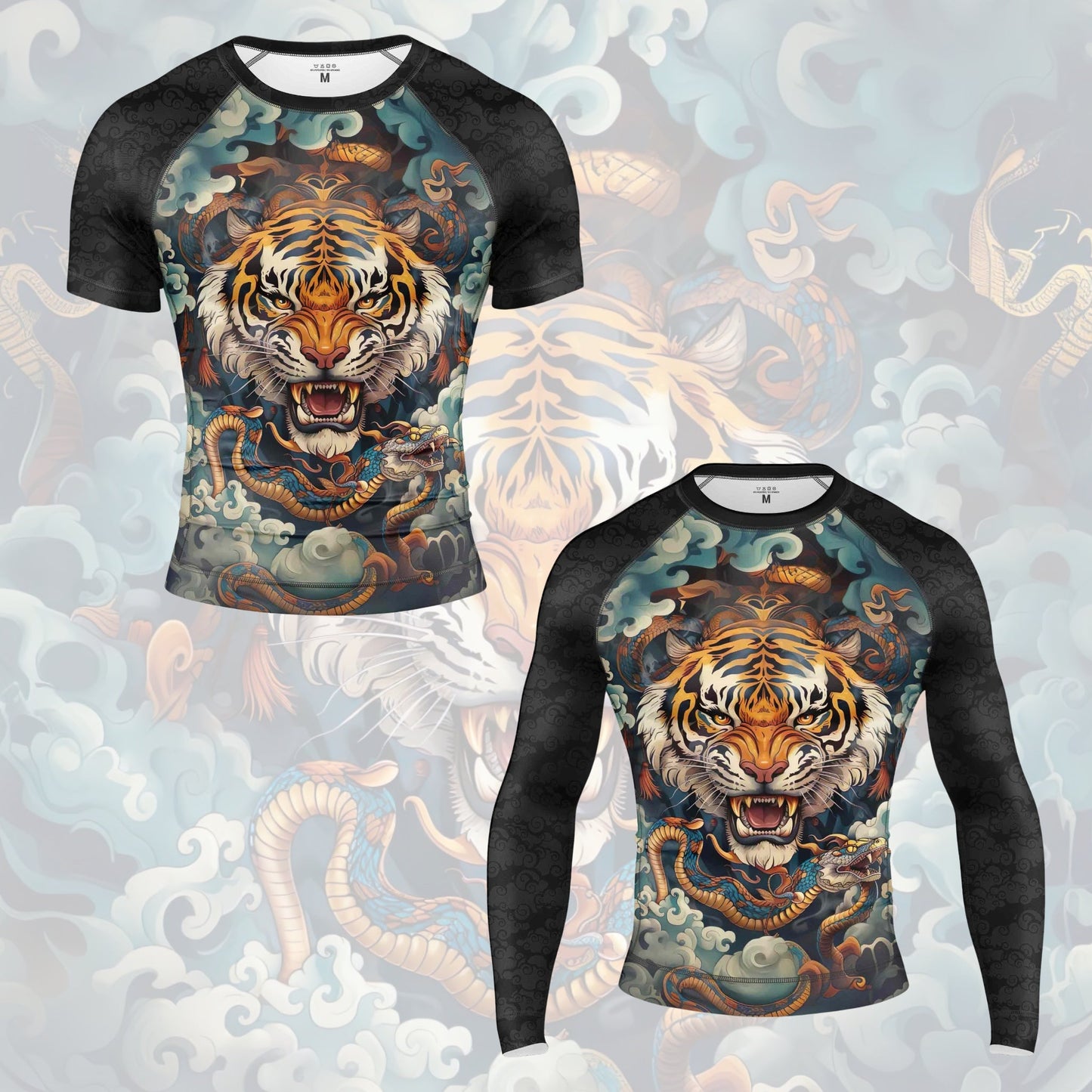 RASH GUARD DE MANGA CORTA TIGER SPIRIT