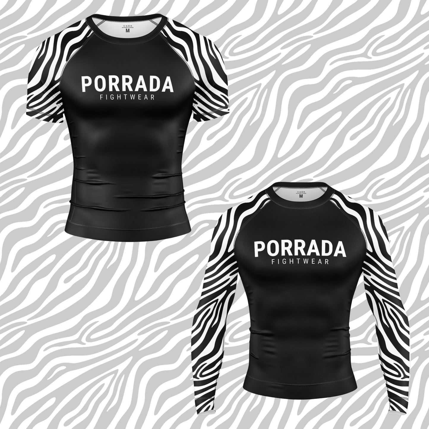 ZEBRA RASH GUARD DE MANGA CORTA