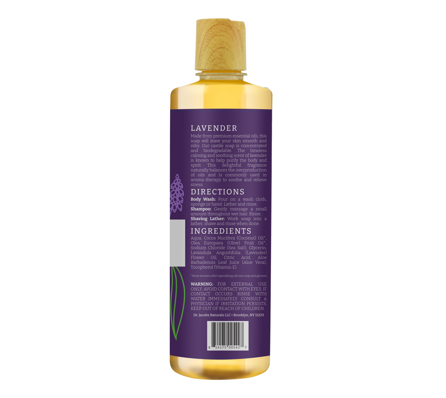 Gel de baño de Castilla y lavanda (All American)