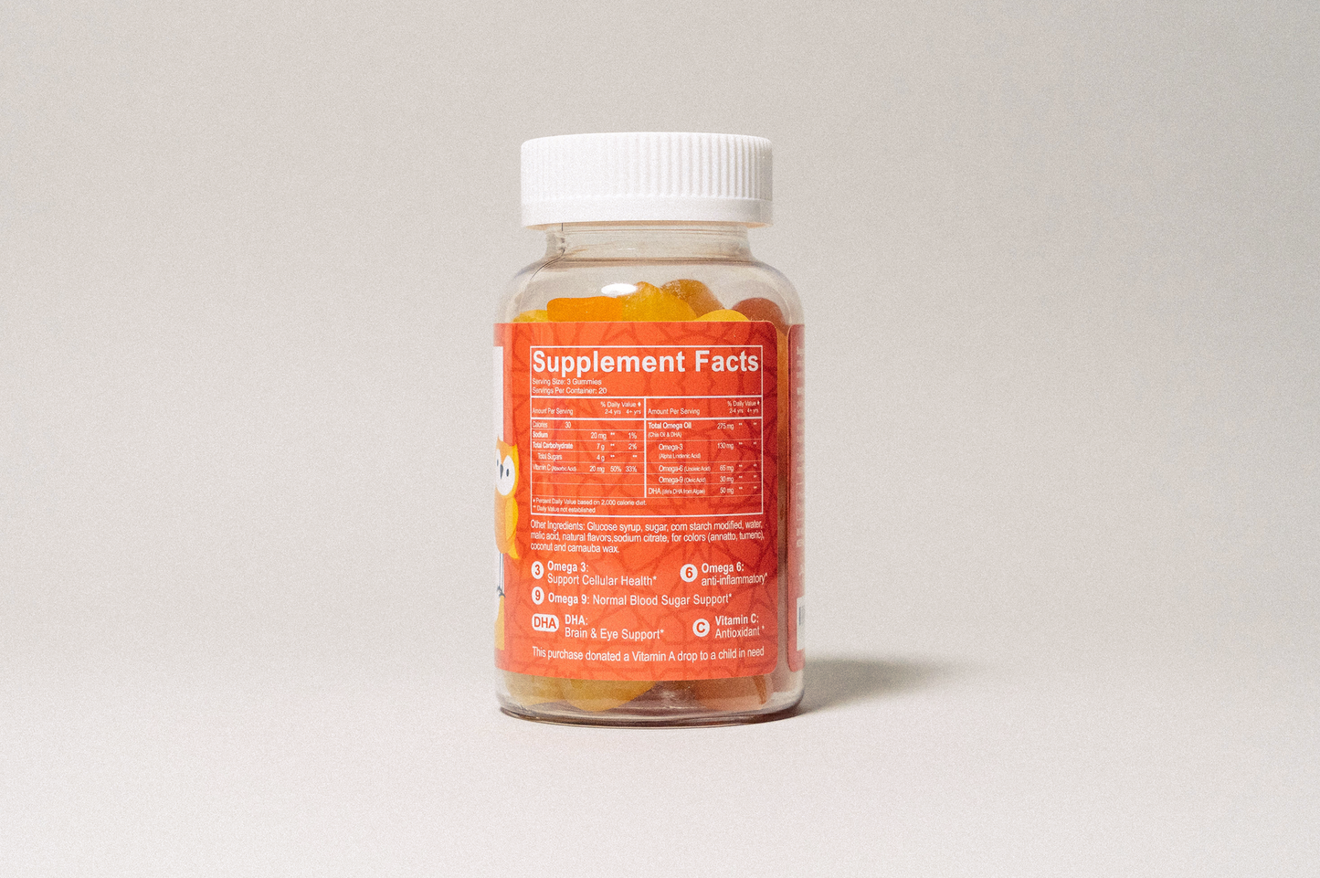 Gomitas Halal Omega 3, 6 y 9 con DHA para niños - 60 unidades | Salaam Nutritionals