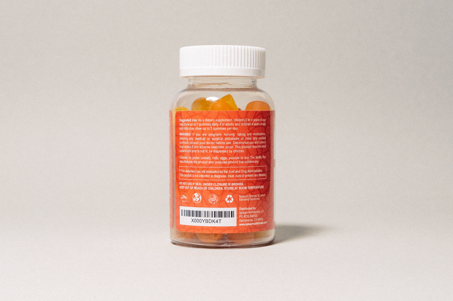 Gomitas Halal Omega 3, 6 y 9 con DHA para niños - 60 unidades | Salaam Nutritionals