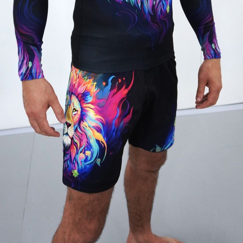 PANTALONES CORTOS DE LUCHA DE LEONES MÍSTICOS