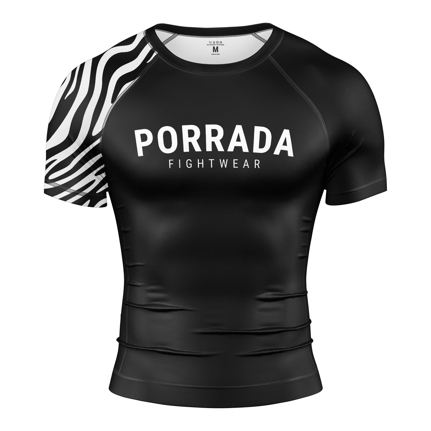 RASH GUARD DE MANGA CORTA CON CLASIFICACIÓN BLANCA DE LA IBJJF