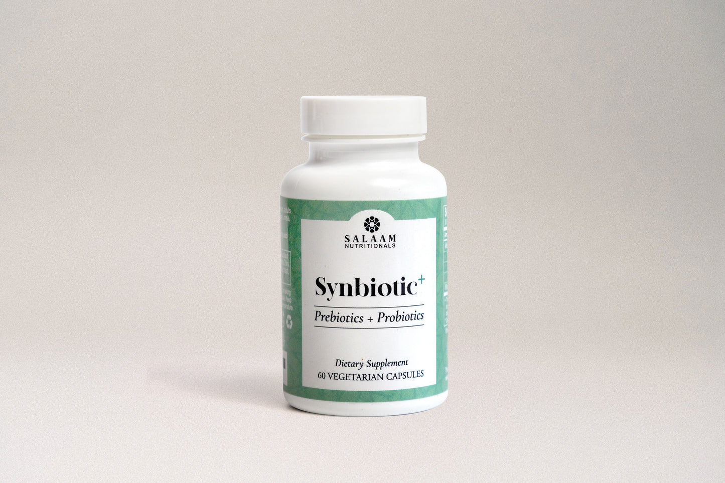 Synbiotic Plus - Probióticos y prebióticos halal, 3500 millones de UFC, cápsulas vegetales - 60 unidades | Salaam Nutritionals