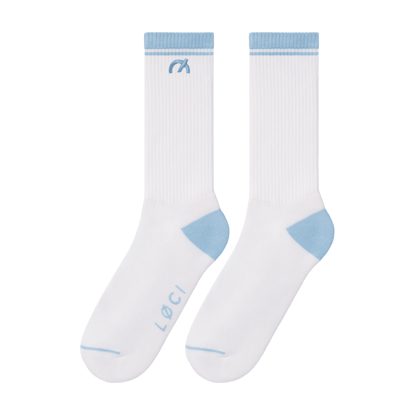 Calcetines deportivos acolchados con rayas