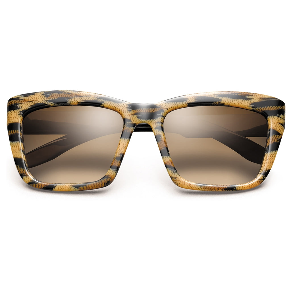 Bonnie: Leopardo pulido - Lente degradado negro pulido/bronce