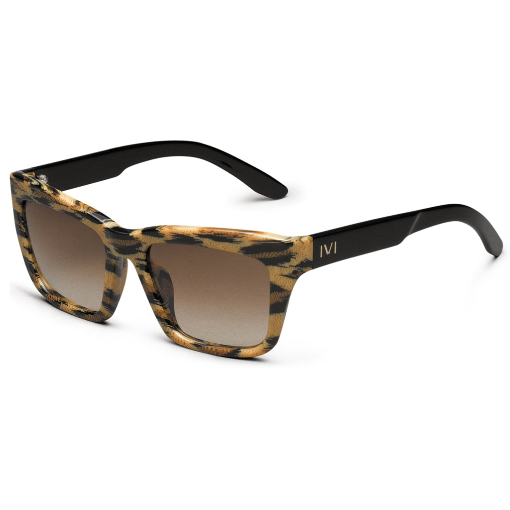 Bonnie: Leopardo pulido - Lente degradado negro pulido/bronce