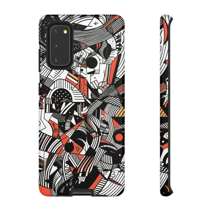 DOODLE ABSTRACTO #3 | Funda resistente para teléfono