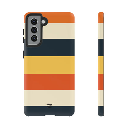 Rayas de atardecer en la playa | Funda resistente para teléfono