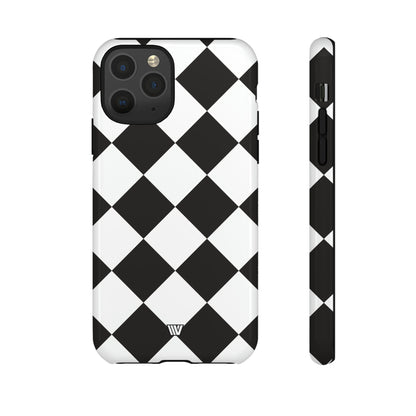 DIAMANTE BLANCO Y NEGRO | Funda resistente para teléfono