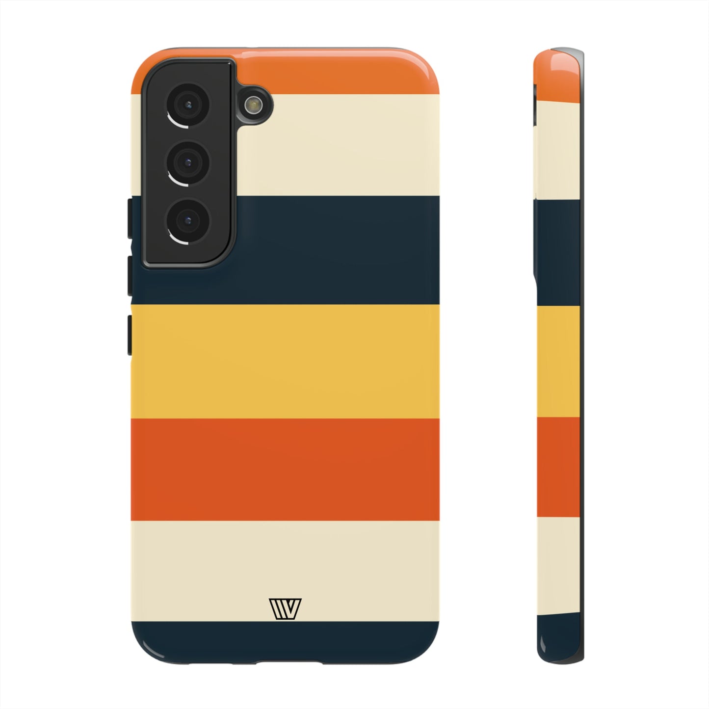 Rayas de atardecer en la playa | Funda resistente para teléfono