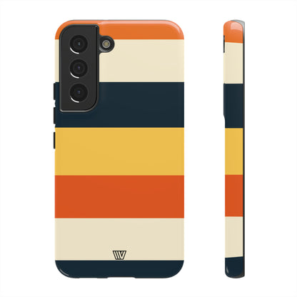 Rayas de atardecer en la playa | Funda resistente para teléfono