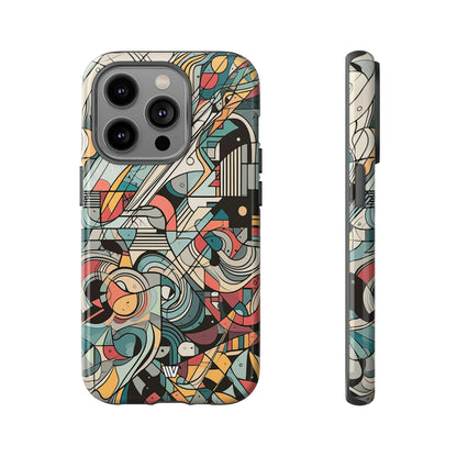 DOODLE ABSTRACTO #2 | Funda resistente para teléfono