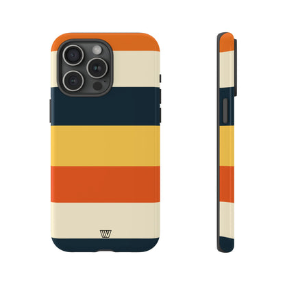 Rayas de atardecer en la playa | Funda resistente para teléfono