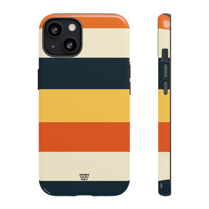 Rayas de atardecer en la playa | Funda resistente para teléfono