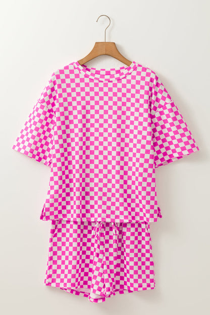 Checker Top and Shorts Set