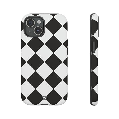 DIAMANTE BLANCO Y NEGRO | Funda resistente para teléfono