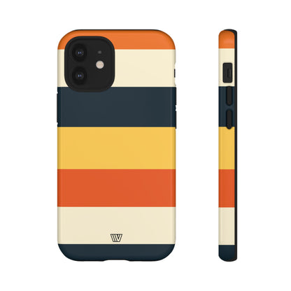 Rayas de atardecer en la playa | Funda resistente para teléfono