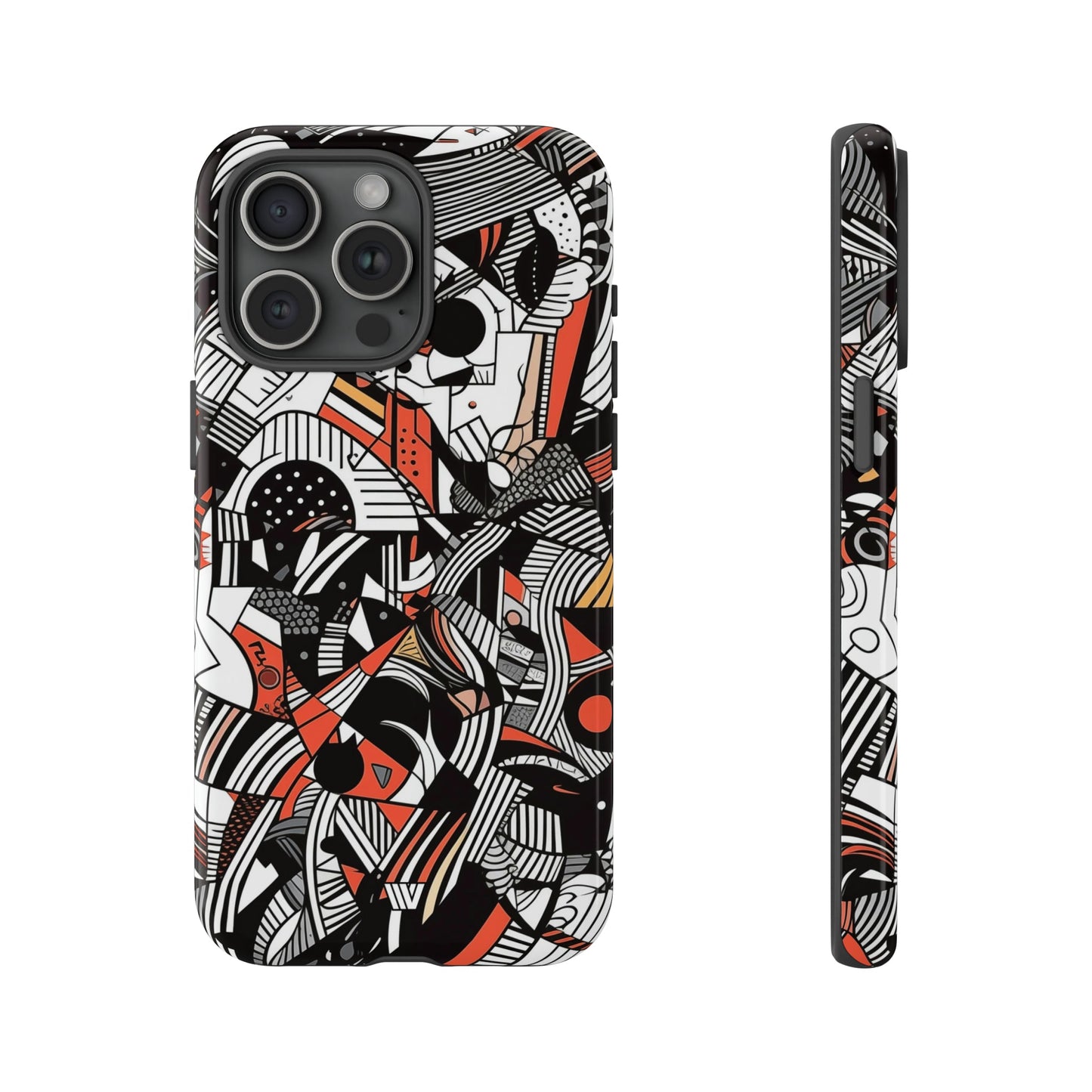 DOODLE ABSTRACTO #3 | Funda resistente para teléfono